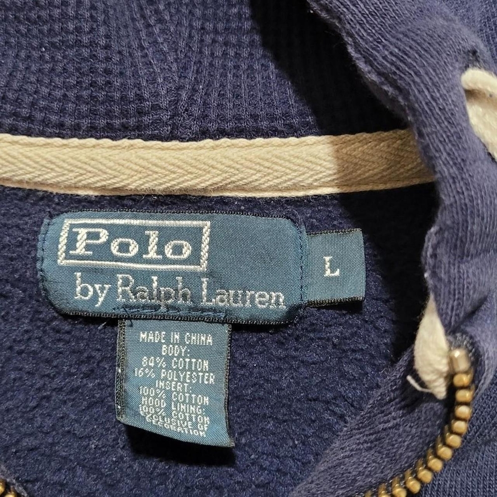 Vintage Polo Ralph Lauren Full Zip Hoodie with Embroidered Logo - Picture 8 of 8